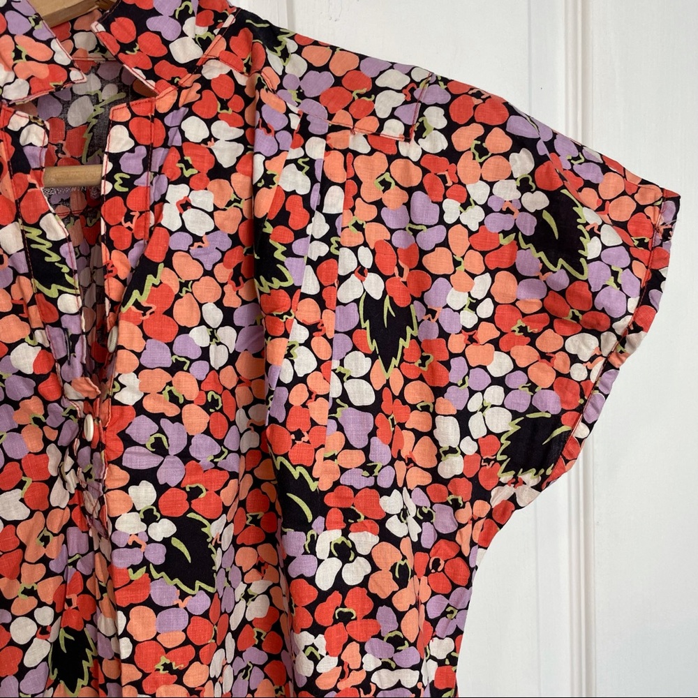 Printed Retro Shirt Dress - Picture 4 of 11